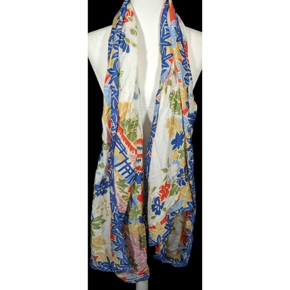 One Hundred Stars Floral Spring Shawl/Scarf - Picture 3 of 13